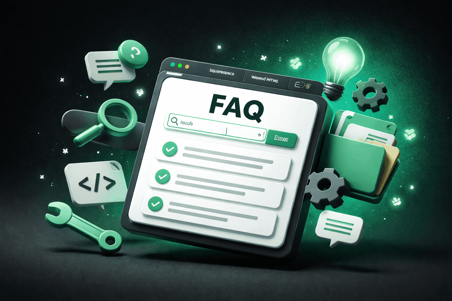 How to Build an FAQ Page on Webflow, Squarespace, and HTML | EasyFAQ